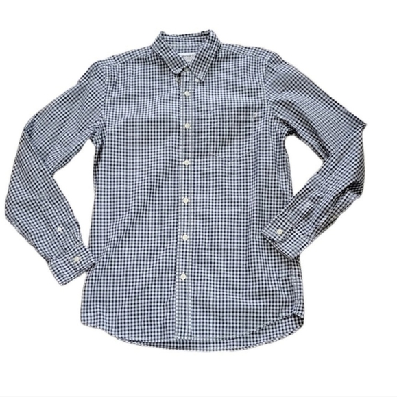 Timberland regular fit button up shirt Mens Size Small gingham blue - Picture 2 of 8